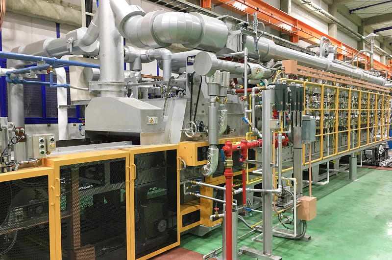 2016年メッシュベルト式次世代高性能連続炉の第一号を納入