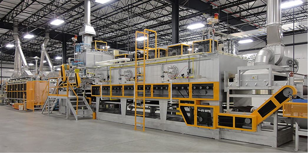 処理量： 600kg/Hr 自動車用ナットライン（調質処理）